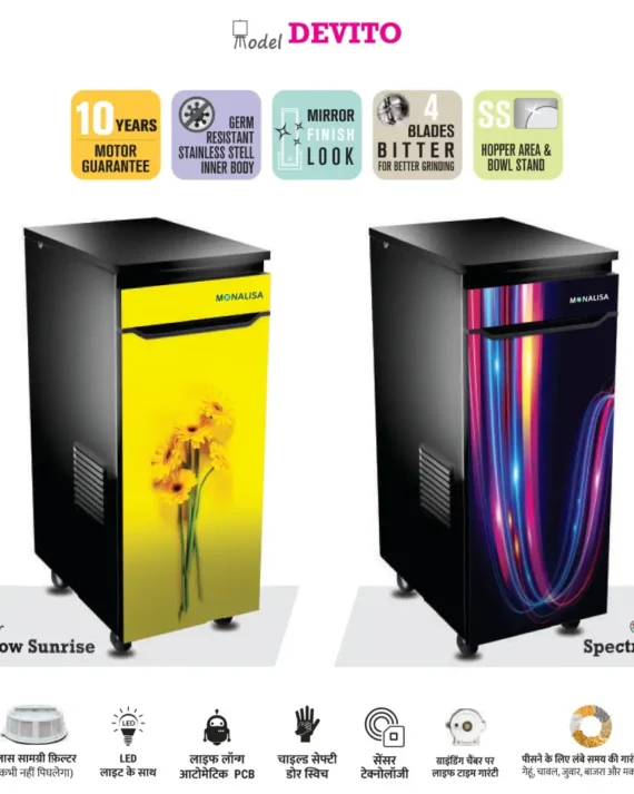 MONALISA Atta Chakki – Devito Model (Yellow Sunrise and Spectrum)